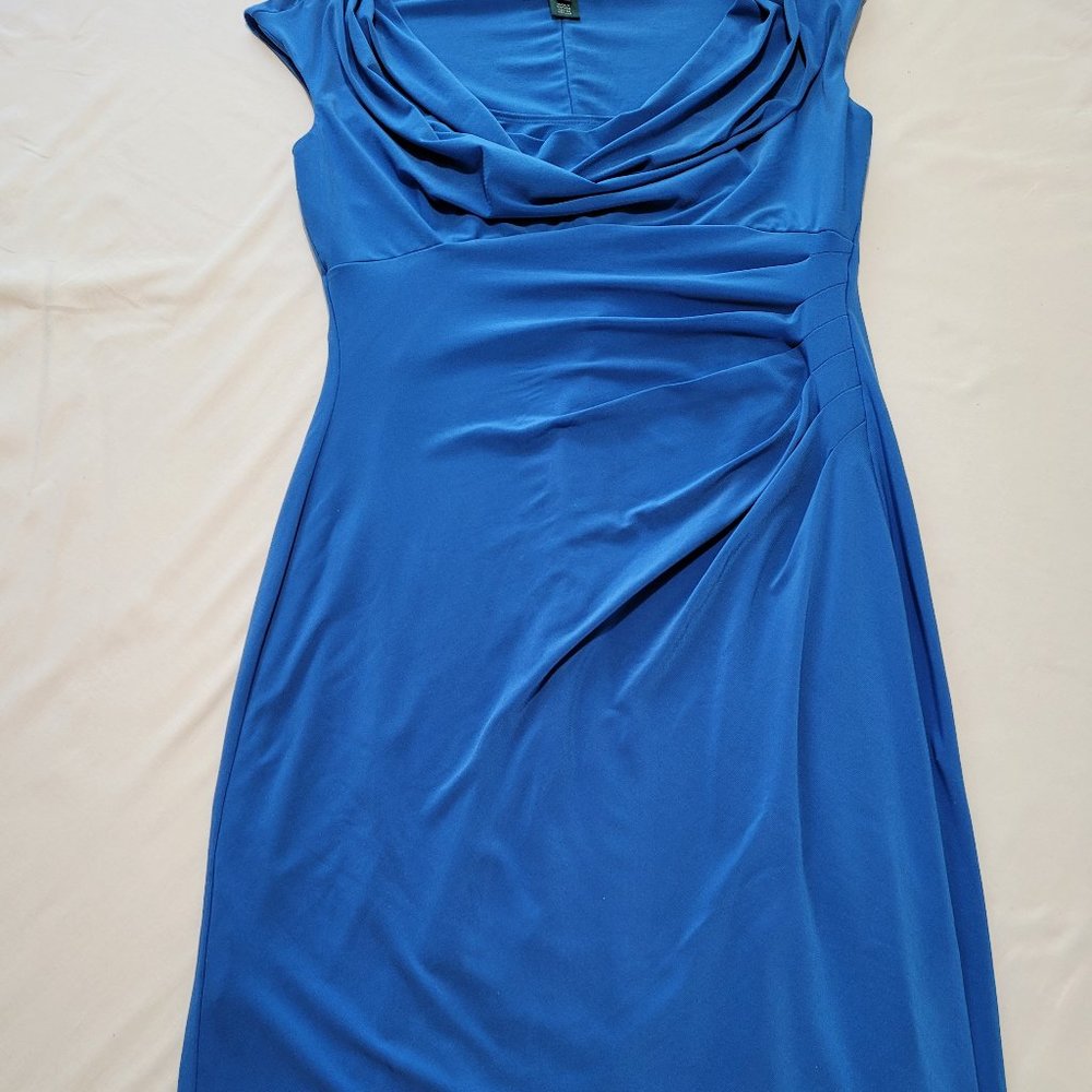 Ralph Lauren Blue Career Sheath Dress